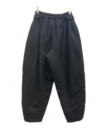 TENNE HANDCRAFTED MODERN（テン ハンドクラフテッド モダン）の古着「WOOL PADDED PANTS」｜ブラック
