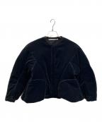 TENNE HANDCRAFTED MODERNテン ハンドクラフテッド モダン）の古着「VELVET PADDED JACKET」｜ネイビー