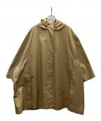 TENNE HANDCRAFTED MODERNテン ハンドクラフテッド モダン）の古着「LONG CAPE COAT WITH HOOD」｜ベージュ
