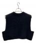 HYKE (ハイク) MOHAIR CROPPED VEST ブラック サイズ:不明：13000円