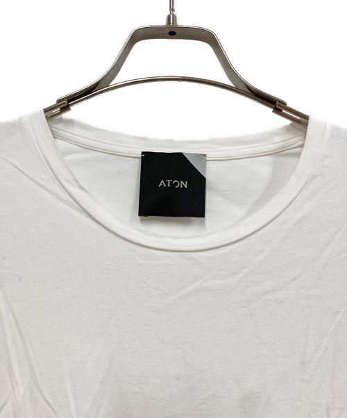 ATON（エイトン）ATON (エイトン) SUVIN 60/2 L/S ROUND HEM T-SHIRT ホワイト サイズ:2の古着・服飾アイテム