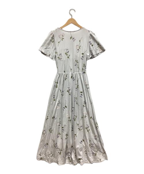 gelato pique（ジェラートピケ）gelato pique (ジェラートピケ) ローズ柄ロングドレス グレー サイズ:F 未使用品の古着・服飾アイテム