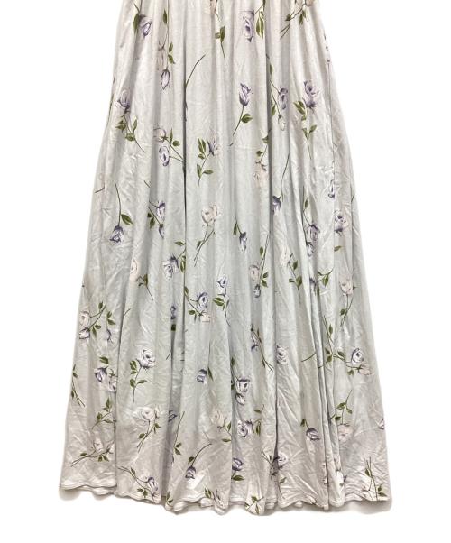 gelato pique（ジェラートピケ）gelato pique (ジェラートピケ) ローズ柄ロングドレス グレー サイズ:F 未使用品の古着・服飾アイテム