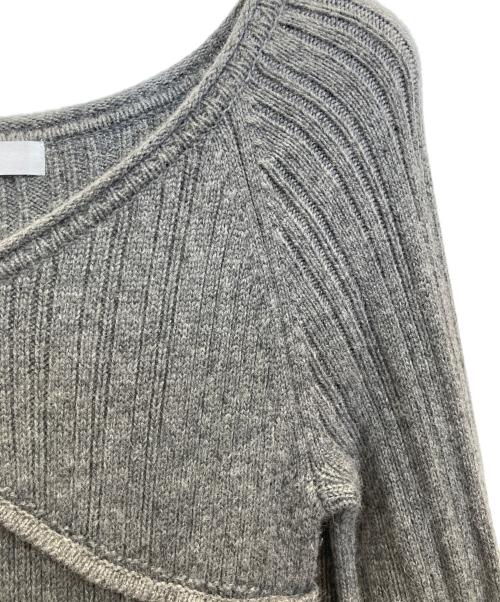 HER LIP TO（ハーリップトゥ）HER LIP TO (ハーリップトゥ) Back Lace-Up Knit Dress グレー サイズ:Мの古着・服飾アイテム