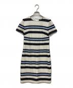 LAUREN RALPH LAURENローレンラルフローレン）の古着「サマーニットワンピース」｜ホワイト