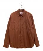 son of the cheeseサノバチーズ）の古着「ウールワークシャツ」｜ブラウン