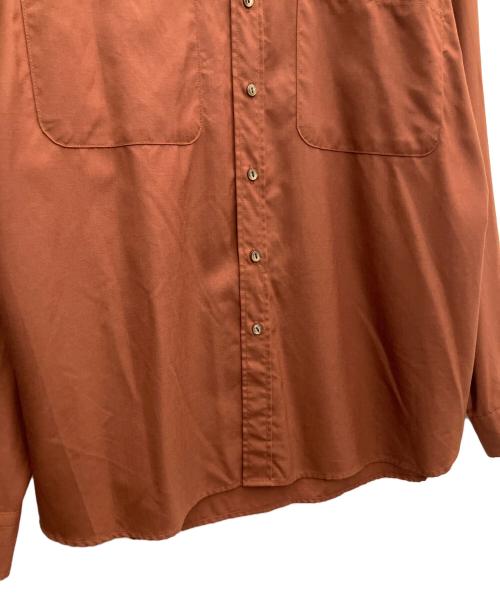 son of the cheese（サノバチーズ）SON OF THE CHEESE (（サノバチーズ）) ウールワークシャツ ブラウン サイズ:Mの古着・服飾アイテム