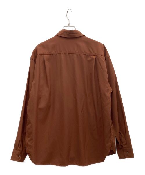 son of the cheese（サノバチーズ）SON OF THE CHEESE (（サノバチーズ）) ウールワークシャツ ブラウン サイズ:Mの古着・服飾アイテム