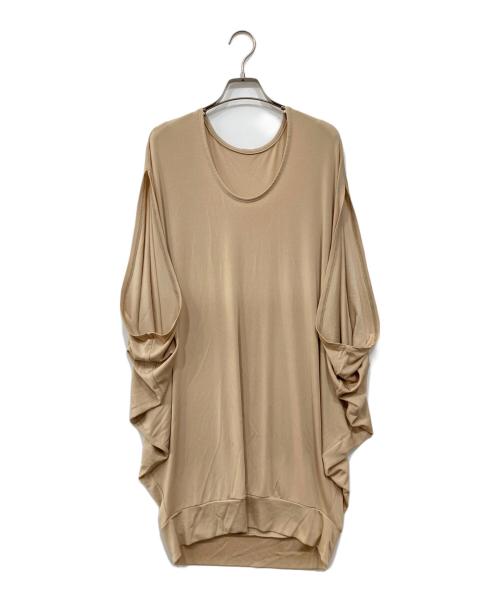 ISSEY MIYAKE（イッセイミヤケ）ISSEY MIYAKE (イッセイミヤケ) サークルデザインカットソー ベージュ サイズ:2の古着・服飾アイテム