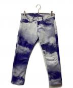 ISSEY MIYAKEイッセイミヤケ）の古着「クラウドジャガードストレッチパンツ」｜ブルー