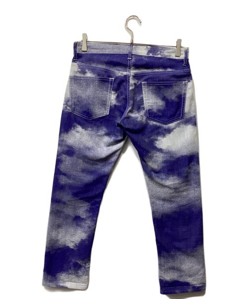 ISSEY MIYAKE（イッセイミヤケ）ISSEY MIYAKE (イッセイミヤケ) クラウドジャガードストレッチパンツ ブルー サイズ:2の古着・服飾アイテム