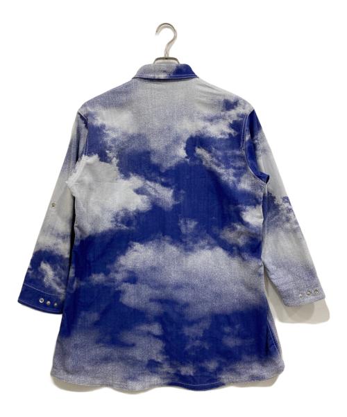 ISSEY MIYAKE（イッセイミヤケ）ISSEY MIYAKE (イッセイミヤケ) クラウドジャガードシャツ ブルー サイズ:2の古着・服飾アイテム