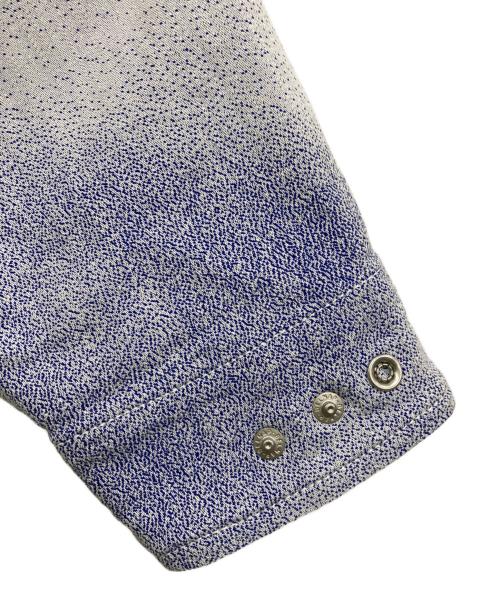 ISSEY MIYAKE（イッセイミヤケ）ISSEY MIYAKE (イッセイミヤケ) クラウドジャガードシャツ ブルー サイズ:2の古着・服飾アイテム