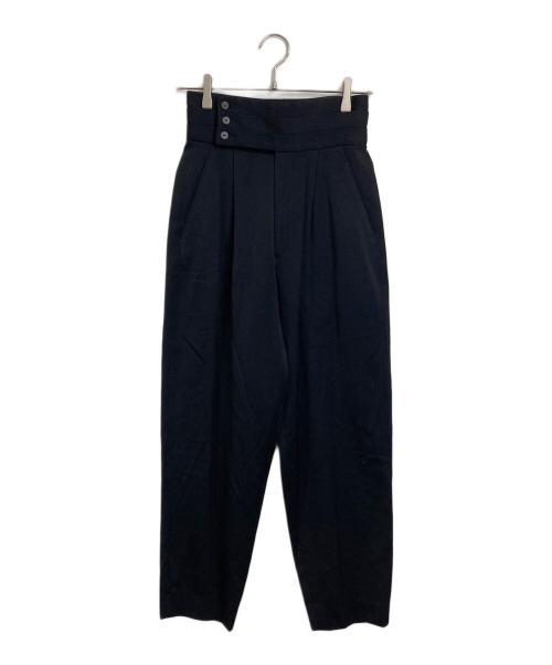 ISSEY MIYAKE（イッセイミヤケ）ISSEY MIYAKE (イッセイミヤケ) ハイウエストパンツ　ウールパンツ ブラック サイズ:Mの古着・服飾アイテム