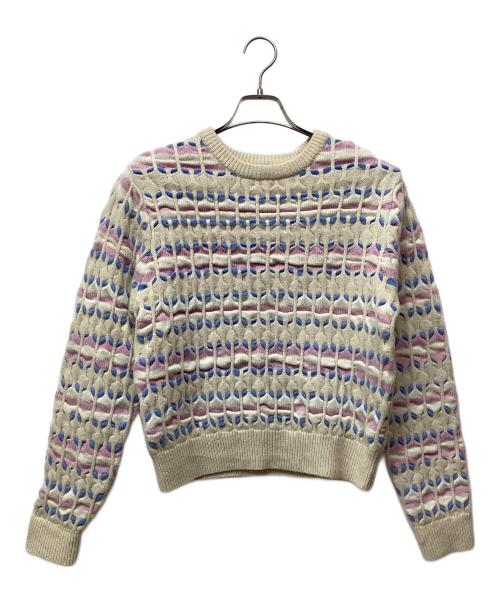 STEVEN ALAN（スティーブンアラン）STEVEN ALAN (スティーブンアラン) ジャカード プルオーバー ニット アイボリー サイズ:Freeの古着・服飾アイテム