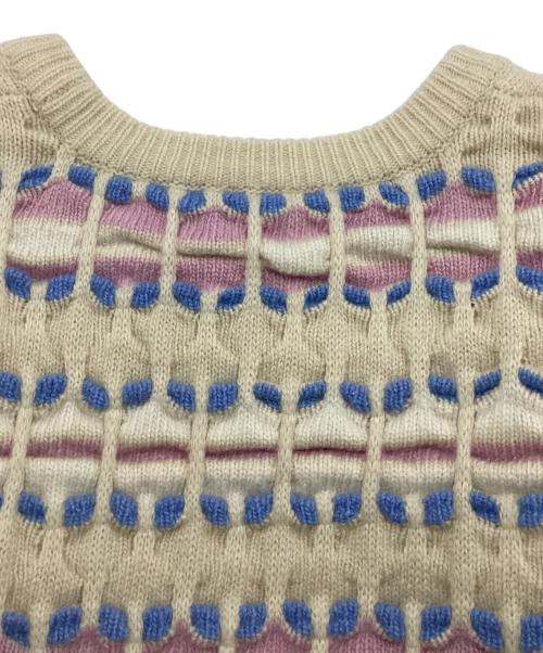 STEVEN ALAN（スティーブンアラン）STEVEN ALAN (スティーブンアラン) ジャカード プルオーバー ニット アイボリー サイズ:Freeの古着・服飾アイテム