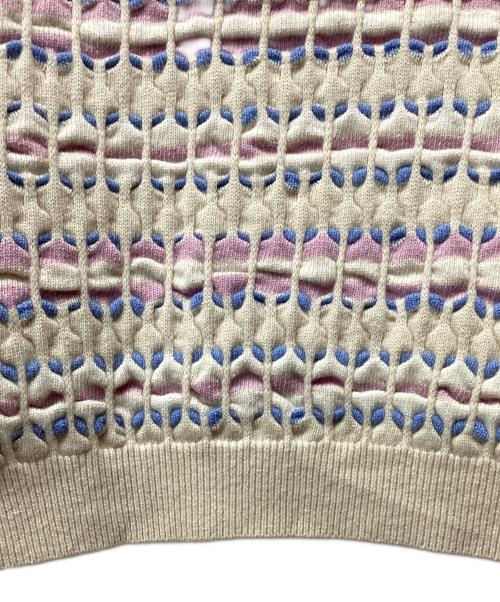 STEVEN ALAN（スティーブンアラン）STEVEN ALAN (スティーブンアラン) ジャカード プルオーバー ニット アイボリー サイズ:Freeの古着・服飾アイテム