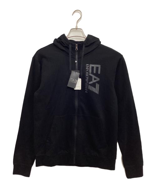 EA7（イーエーセブン）EA7 (イーエーセブン) ジップパーカー ブラック サイズ:L 未使用品の古着・服飾アイテム