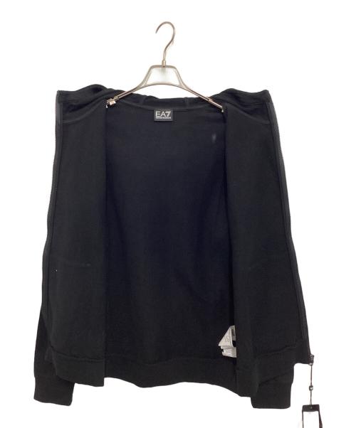 EA7（イーエーセブン）EA7 (イーエーセブン) ジップパーカー ブラック サイズ:L 未使用品の古着・服飾アイテム