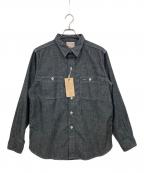 BONCOURAボンクラ）の古着「シャンブレーワークシャツ」｜インディゴ