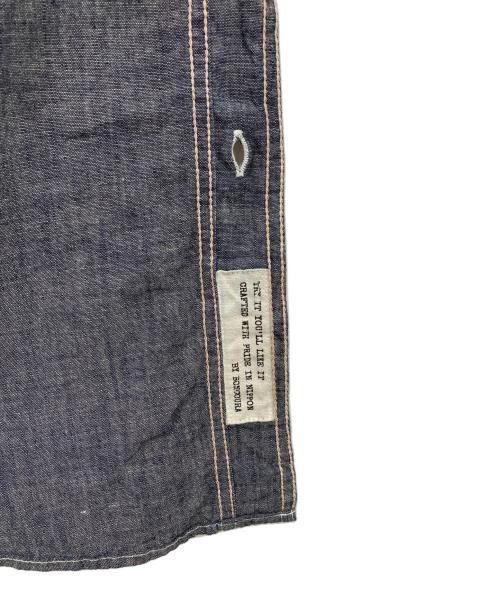 BONCOURA（ボンクラ）BONCOURA (ボンクラ) シャンブレーワークシャツ インディゴ サイズ:38の古着・服飾アイテム