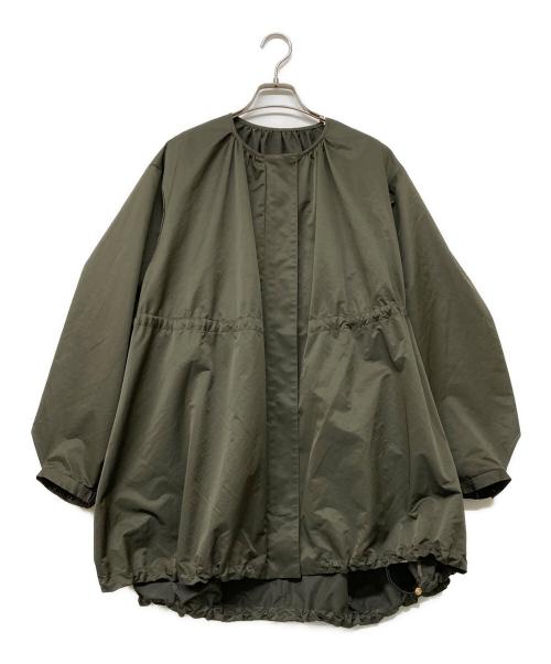 martinique（マルティニーク）martinique (マルティニーク) ハイカウントタフタギャザーブルゾン オリーブ サイズ:-の古着・服飾アイテム