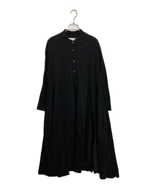 DEPAREILLE（デパリエ）DEPAREILLE (デパリエ) ハーフボタンロングワンピース ブラック サイズ:38の古着・服飾アイテム
