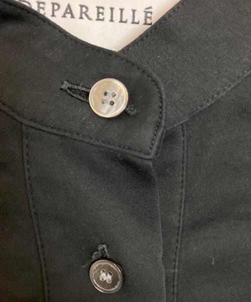 DEPAREILLE（デパリエ）DEPAREILLE (デパリエ) ハーフボタンロングワンピース ブラック サイズ:38の古着・服飾アイテム