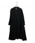 DEPAREILLE（デパリエ）の古着「ハーフボタンロングワンピース」｜ブラック