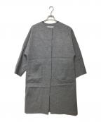 ADOREアドーア）の古着「ラムウールショートビーバーロングコート」｜グレー