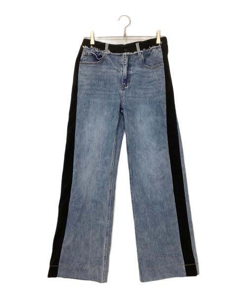 Desigual（デシグアル）Desigual (デシグアル) コンビネーションデニムパンツ ブルー サイズ:38の古着・服飾アイテム