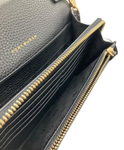 TORY BURCH（トリーバーチ）TORY BURCH (トリーバーチ) ショルダーウォレット ブラックの古着・服飾アイテム