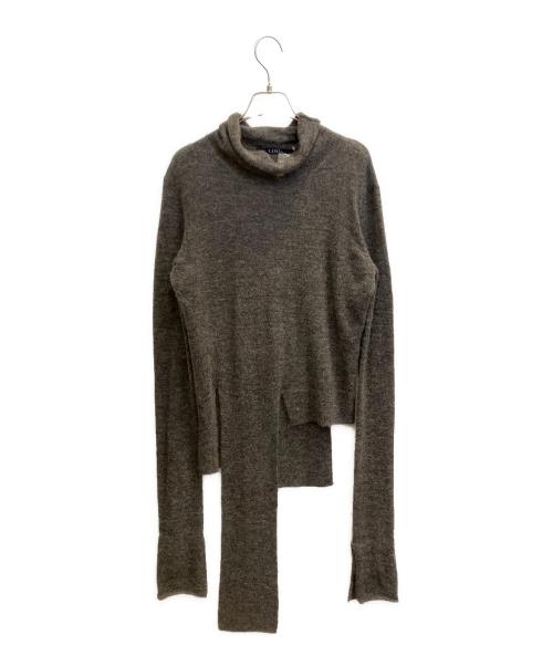 LIMI feu（リミフゥ）LIMI feu (リミフゥ) アルパカ混アシンメトリーニット グレー サイズ:2の古着・服飾アイテム