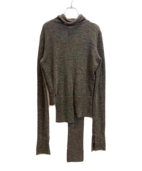 LIMI feu（リミフゥ）LIMI feu (リミフゥ) アルパカ混アシンメトリーニット グレー サイズ:2の古着・服飾アイテム