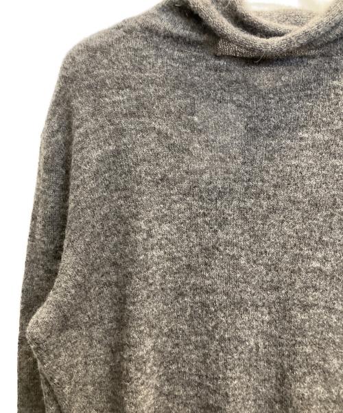 LIMI feu（リミフゥ）LIMI feu (リミフゥ) アルパカ混アシンメトリーニット グレー サイズ:2の古着・服飾アイテム