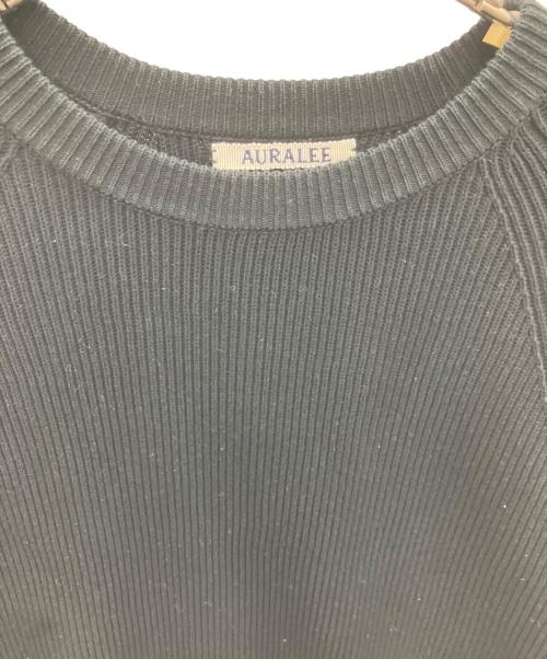 AURALEE（オーラリー）AURALEE (オーラリー) SUPER HARD TWIST RIB KNIT PO ブラック サイズ:SIZE0の古着・服飾アイテム