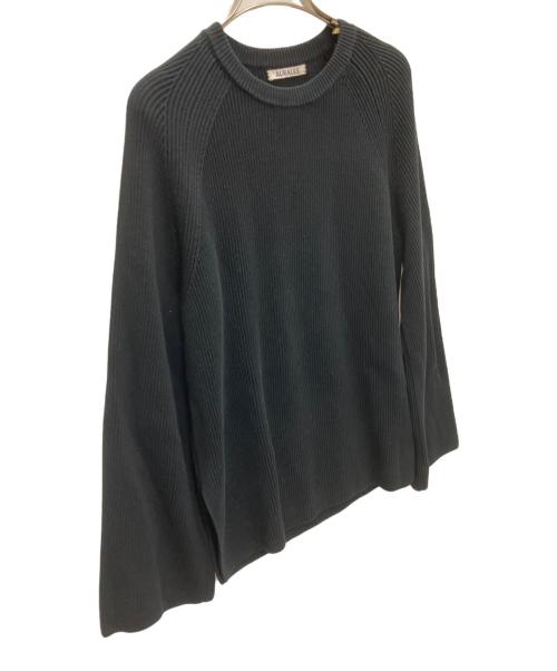 AURALEE（オーラリー）AURALEE (オーラリー) SUPER HARD TWIST RIB KNIT PO ブラック サイズ:SIZE0の古着・服飾アイテム