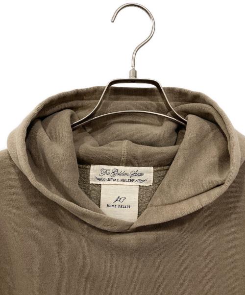 REMI RELIEF（レミレリーフ）REMI RELIEF (レミレリーフ) 別注 Sweat Pullover Hoodie ブラウン サイズ:Freeの古着・服飾アイテム