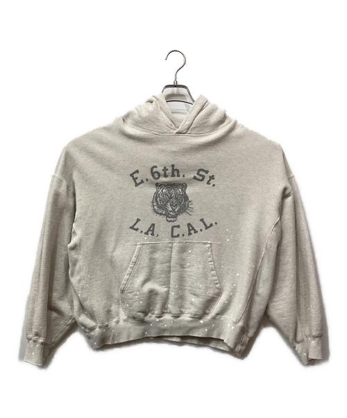REMI RELIEF（レミレリーフ）REMI RELIEF (レミレリーフ) L.A.C.A.L. TIGER フーディー ベージュ サイズ:Mの古着・服飾アイテム