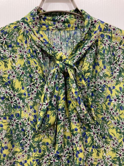 journal standard L'essage（ジャーナルスタンダード レサージュ）journal standard L'essage (ジャーナルスタンダード レサージュ) IPEKER/CHECK ボウタイブラウス イエロー サイズ:Freeの古着・服飾アイテム