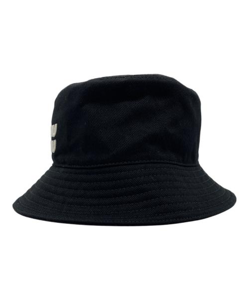 MIU MIU（ミュウミュウ）MIU MIU (ミュウミュウ) ドリルバケットハット ブラック サイズ:58の古着・服飾アイテム