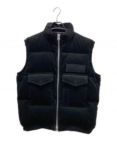 Sacai サカイ　puffer vest ダウンベスト size1 新品未使用 中古・古着通販】sacai (サカイ) Corduroy Puffer Vest ブラック