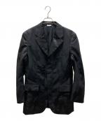 COMME des GARCONS HOMME PLUSコムデギャルソンオムプリュス）の古着「ジップデザインテーラードジャケット」｜ブラック