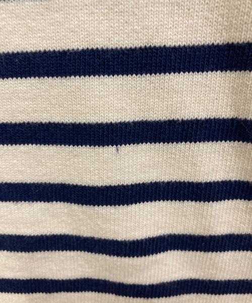 SAINT JAMES（セントジェームス）SAINT JAMES (セントジェームス) バスクシャツ ホワイト×ネイビー サイズ:40の古着・服飾アイテム