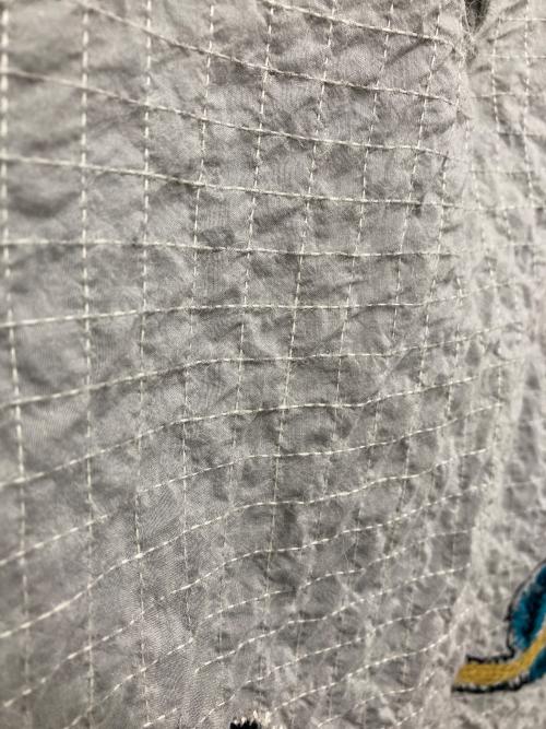 mina perhonen（ミナ ペルホネン）mina perhonen (ミナ ペルホネン) yumeブラウス グレー サイズ:40の古着・服飾アイテム