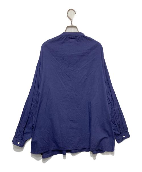 holk（ホーク）holk (ホーク) バンドカラーシャツ パープル サイズ:1の古着・服飾アイテム