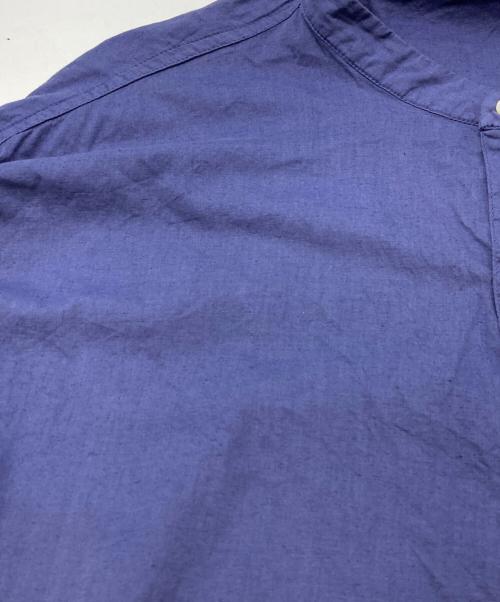 holk（ホーク）holk (ホーク) バンドカラーシャツ パープル サイズ:1の古着・服飾アイテム
