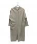 evam eva（エヴァムエヴァ）の古着「プレスウールロングコート」｜ベージュ