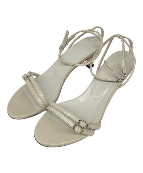 2.718（ニーテンナナイチハチ）2.718 (ニーテンナナイチハチ) バックルベルトサンダル ベージュ サイズ:36の古着・服飾アイテム