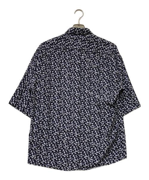 LAD MUSICIAN（ラッドミュージシャン）LAD MUSICIAN (ラッドミュージシャン) SHORT SLEEVE BIG SHIRT DECHINE INKJET SKULL FLOWER ネイビー サイズ:42の古着・服飾アイテム